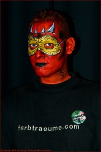 The Devil - Pinsel-Schwamm - Painting by FARBtRAEUME - Photo by Magistus.de - Model Andre