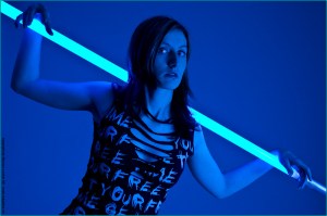 Blue Neon - Portrait