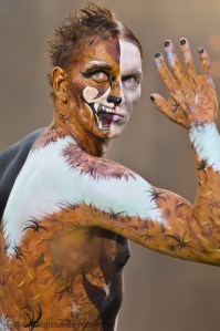 Painting: Phoenix Bodyart -- Model: Jens