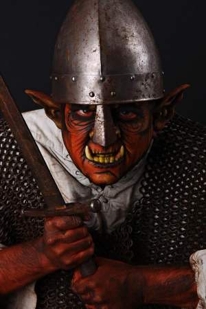 Magistus - Ork - Painting by Farbträume, Photo by Merlin1