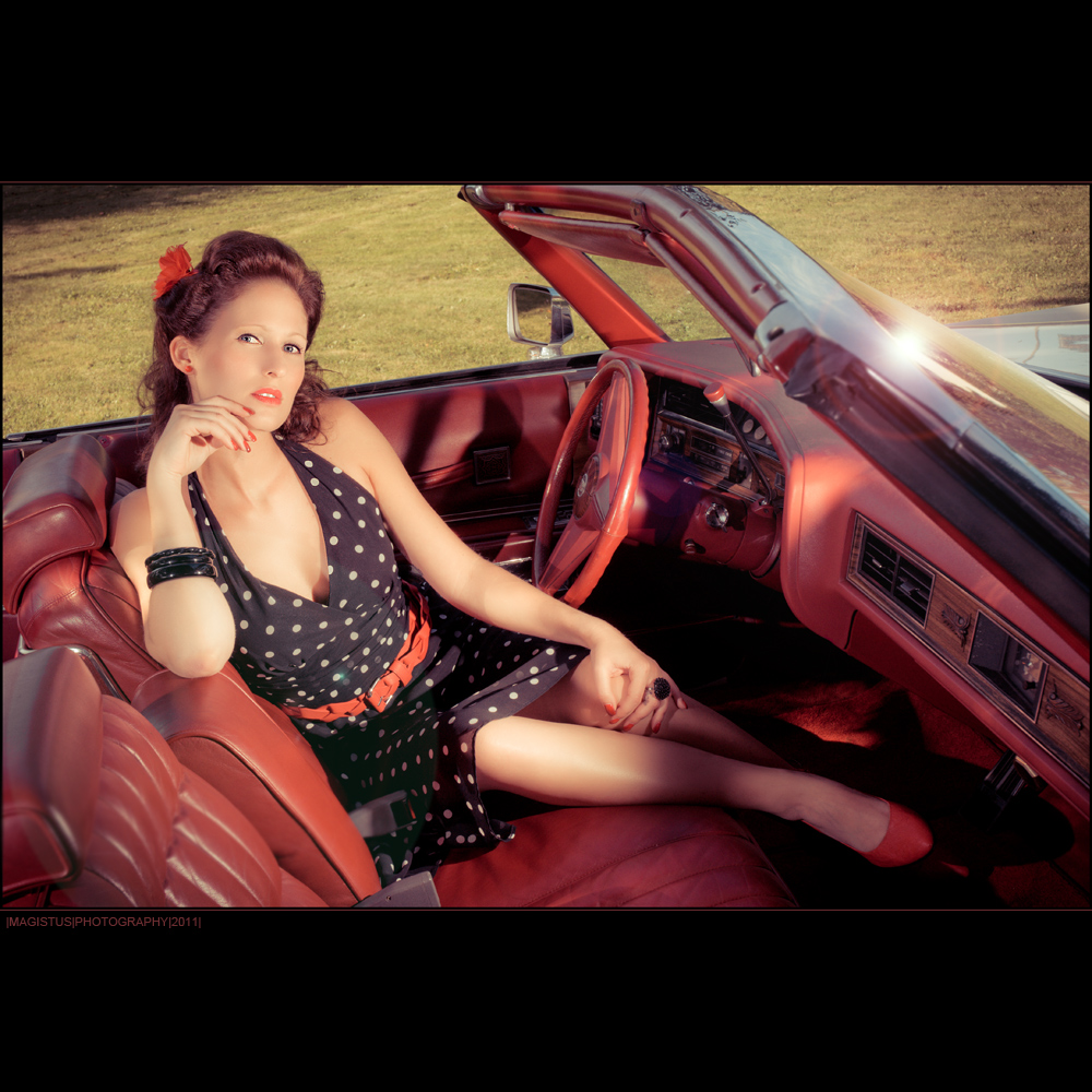 Driving Cadillac - Portrait © by Magistus
