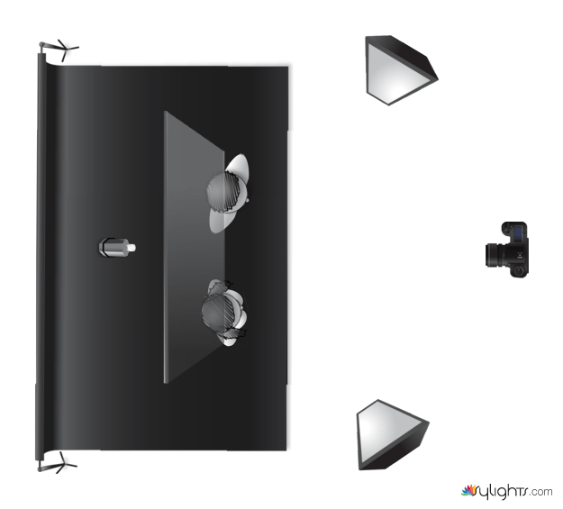 White Stripes Licht-Set