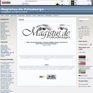 WayBackMachine - so sah blog.magistus.de ganz am Anfang aus - Screenshot