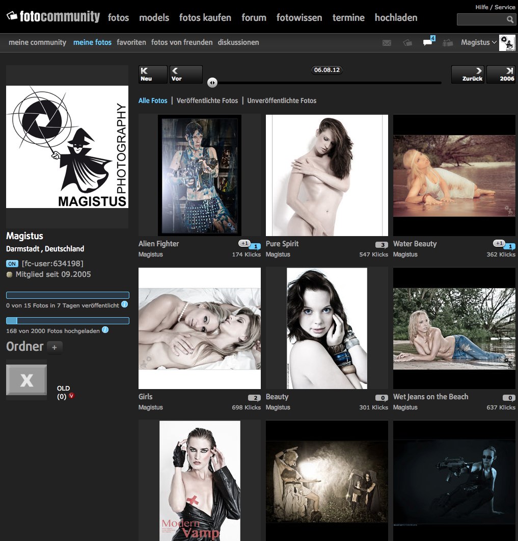 Screenshot - Neues Layout Fotocommunity.de