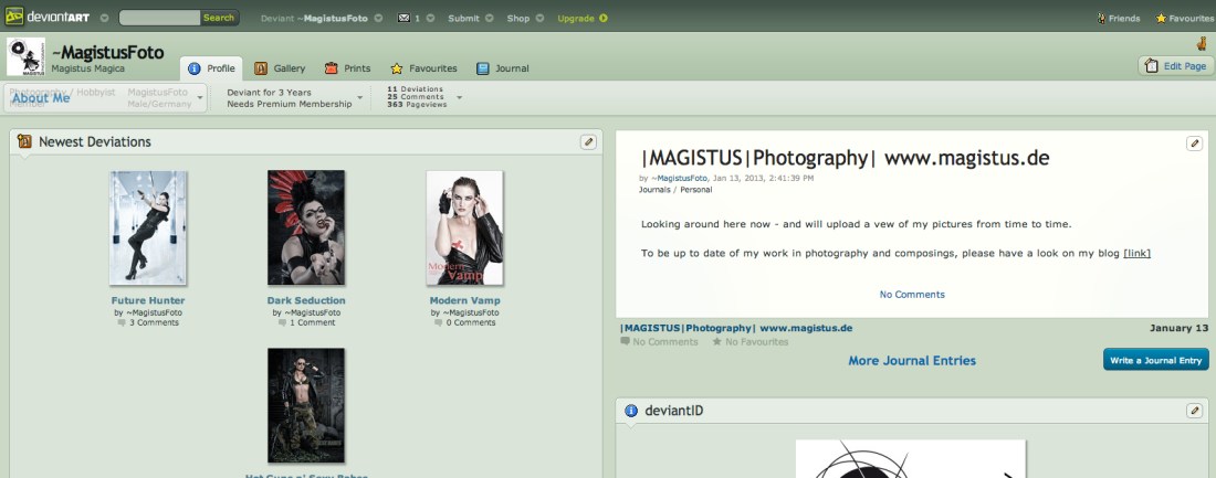 Screenshot - Magistus bei DeviantArt