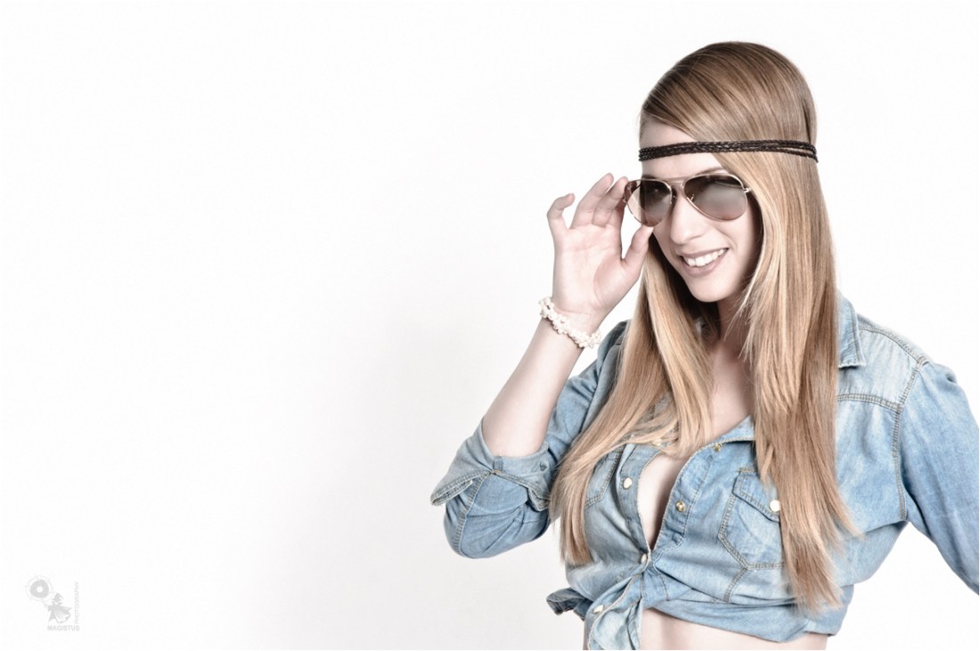 Sunglasses - Sexy Studio Portrait Photoshoot - © by Magistus