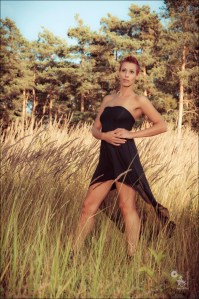 Summer Fashion - Outdoor Photoshoot in the Nature with beautiful women in a black long skirt - © by Magistus