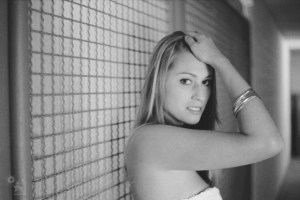 Lingerie Portrait - Black and White 35mm Portrait - © by Magistus