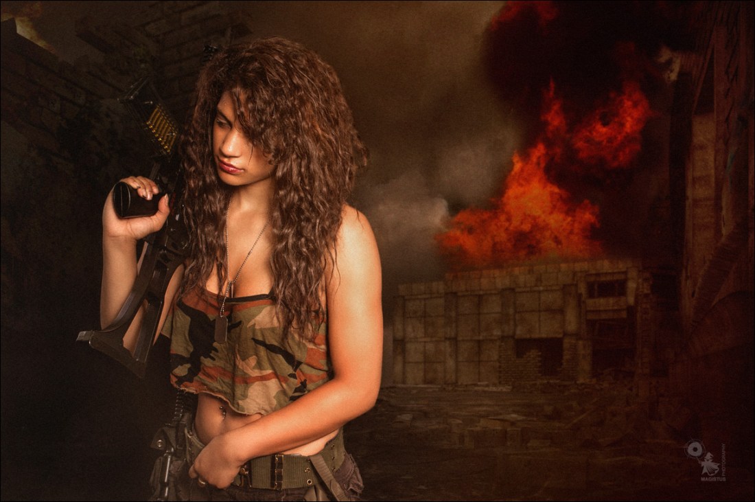 Battlefield Beauty - Fightergirl Composing - © by Magistus