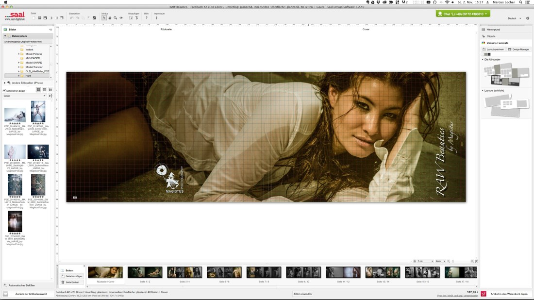 Titelbild - Saal Fotobuch DIN A4 - Design-Software