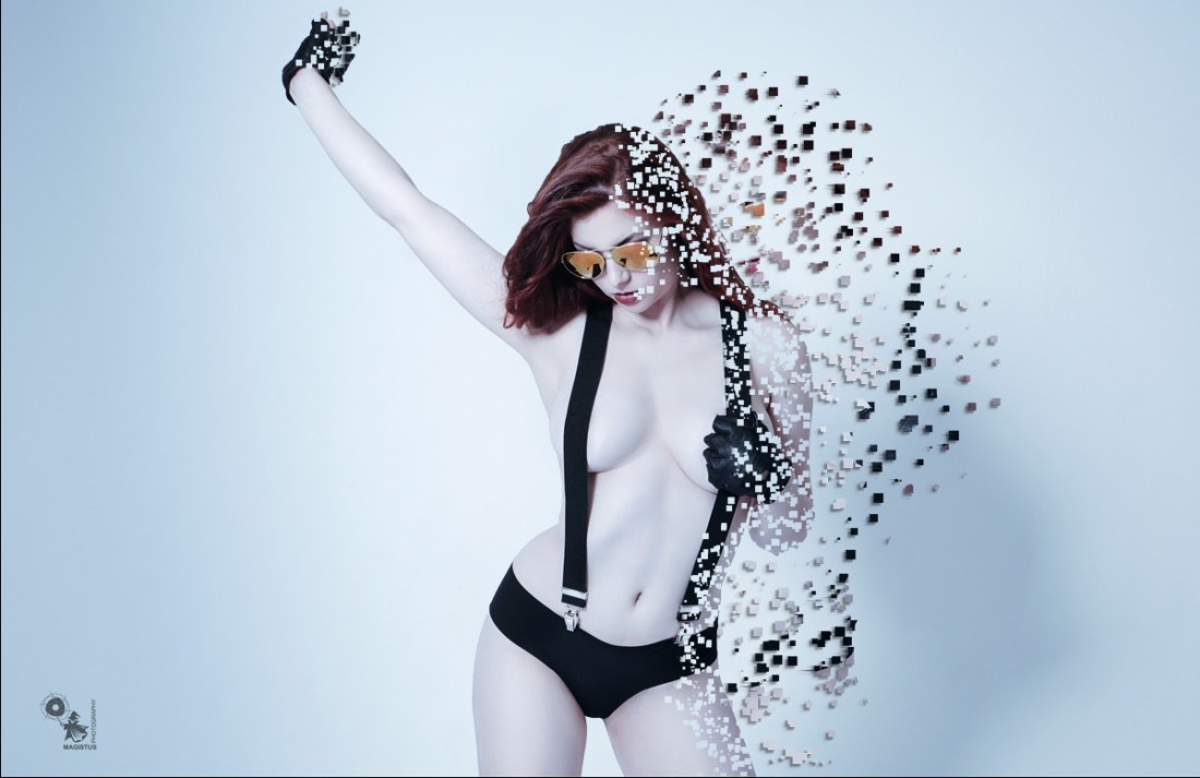 Cool Babe - Sexy and Cool Studio Portrait - © by Magistus