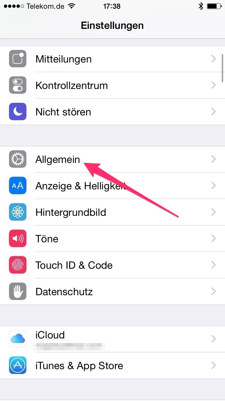 Einstellungen - Allgemein