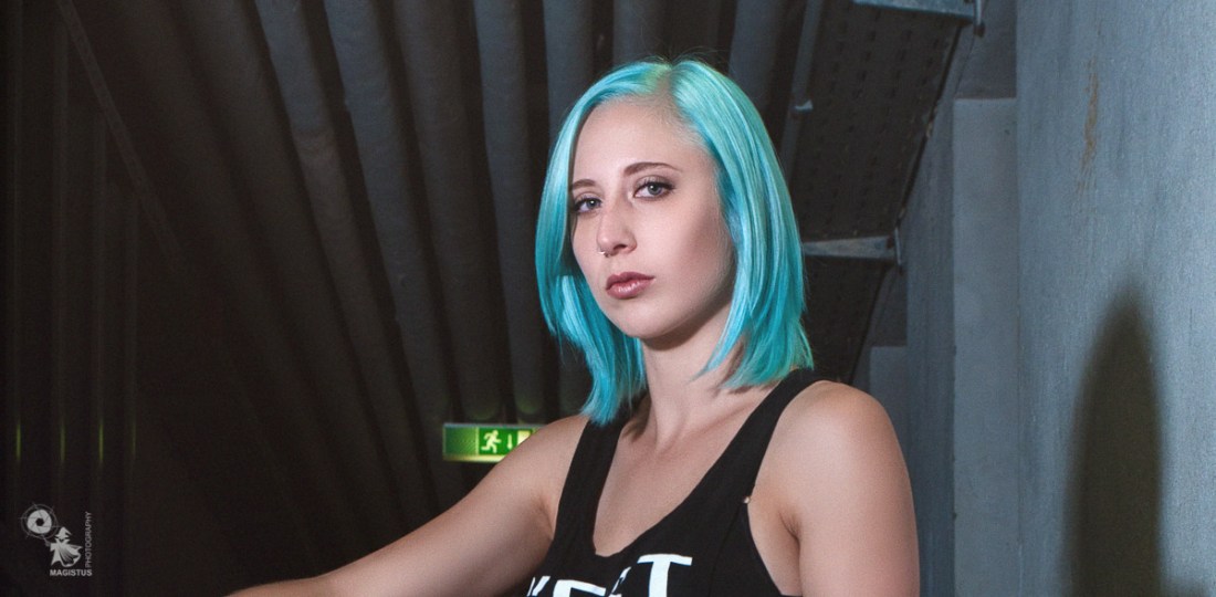 C'est La F.... - Fashion Portrait with girl in Leggings posing in a dark place - © by Magistus