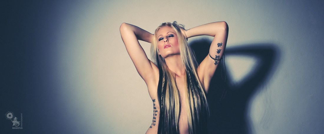 Stripped Solo - Super hot and sexy Jeans Girl is posing like Christina Aguilera - © by Magistus