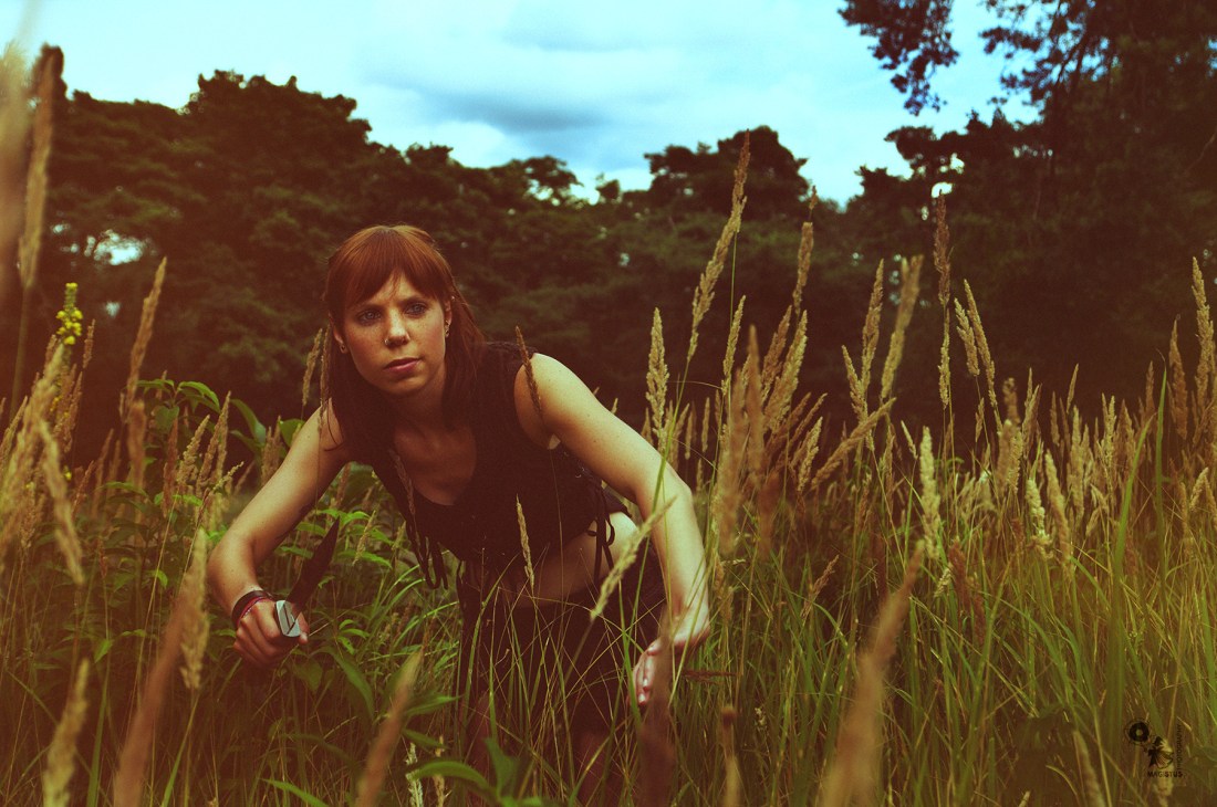 Fighter Girl - super beautiful outdoor portrait of fighter style model - © by Magistus