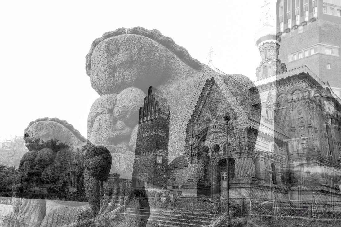 Mathildenhöhe Darmstadt - Double Exposure shot with Fuji X-T2 - © by Magistus