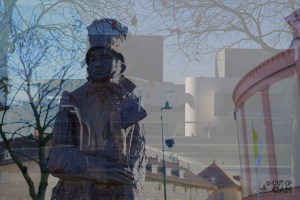 Double Exposure - Georg-Büchner-Platz Darmstadt - Fuji X-T2 (Out-of-Cam) - © by Magistus